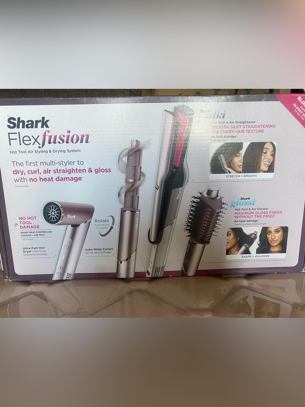 Shark FlexFusion Multi-Styler in Rose Gold - 4-in-1 Hair Tool